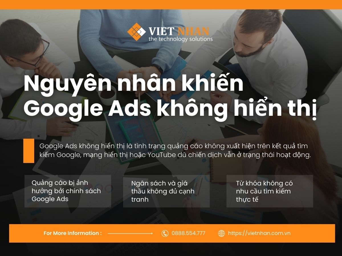Nguyên nhân Google Ads không hiển thị và cách khắc phục hiệu quả