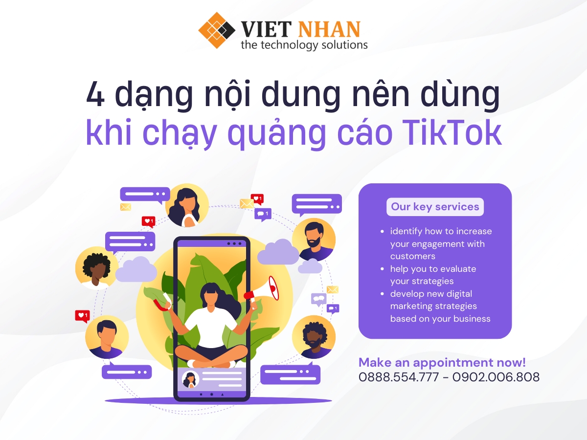 Tổng hợp 4 dạng nội dung nên dùng khi chạy quảng cáo TikTok