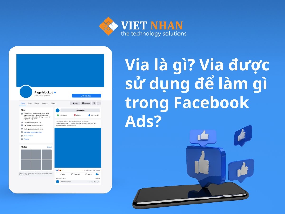 Via là gì? Via được sử dụng để làm gì trong Facebook Ads?