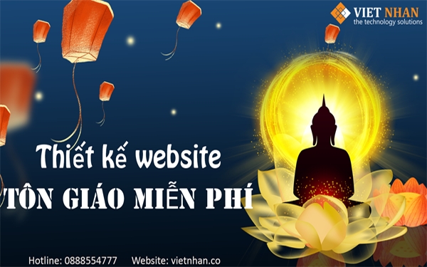 Việt Nhân thiết kế website tôn giáo miễn phí