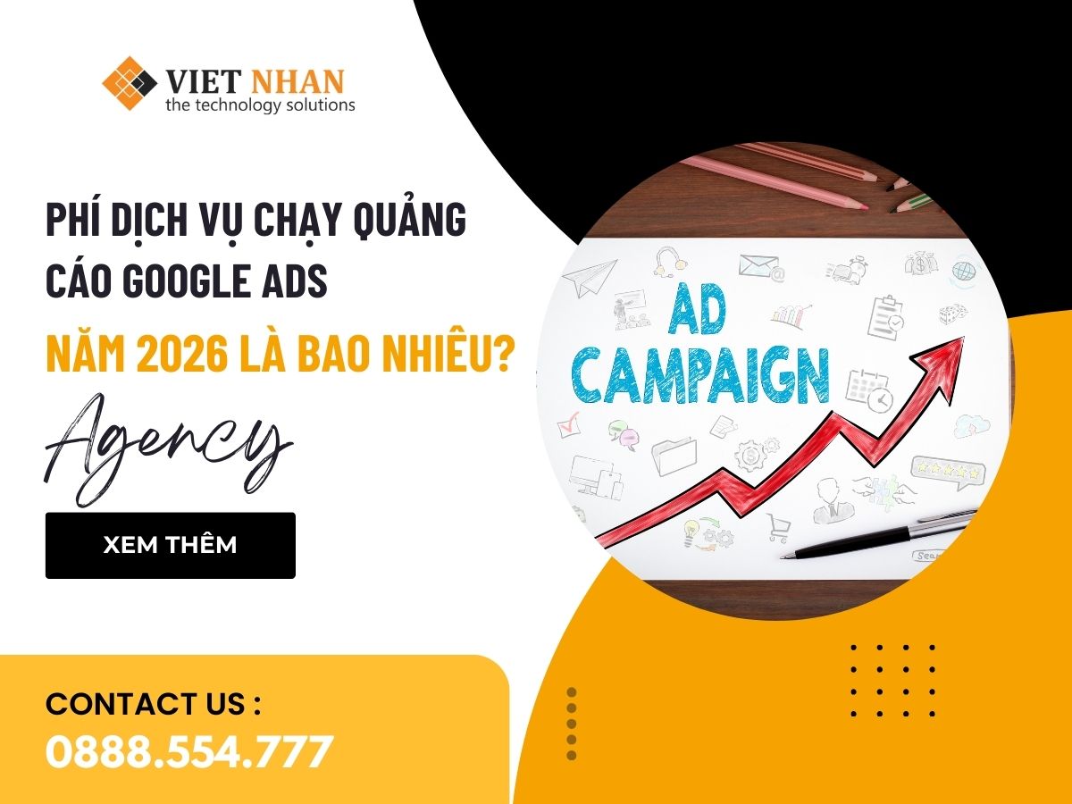 Phí dịch vụ chạy quảng cáo Google Ads năm 2026 là bao nhiêu?