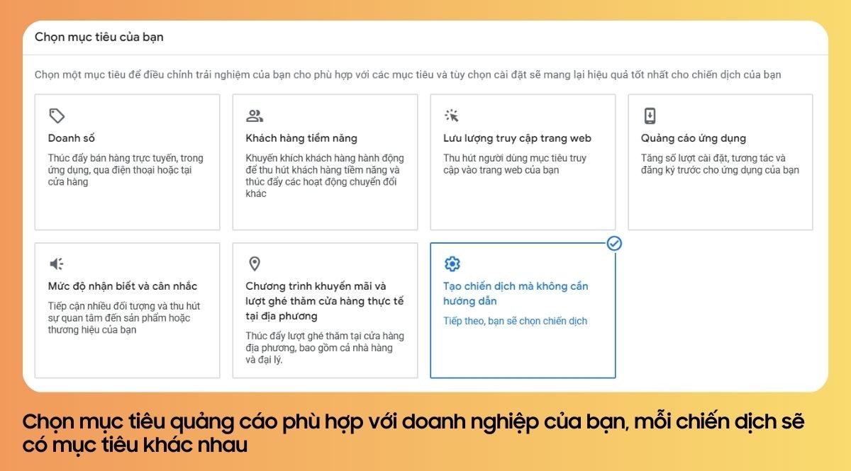 Hướng dẫn chạy quảng cáo website chi tiết bước 3