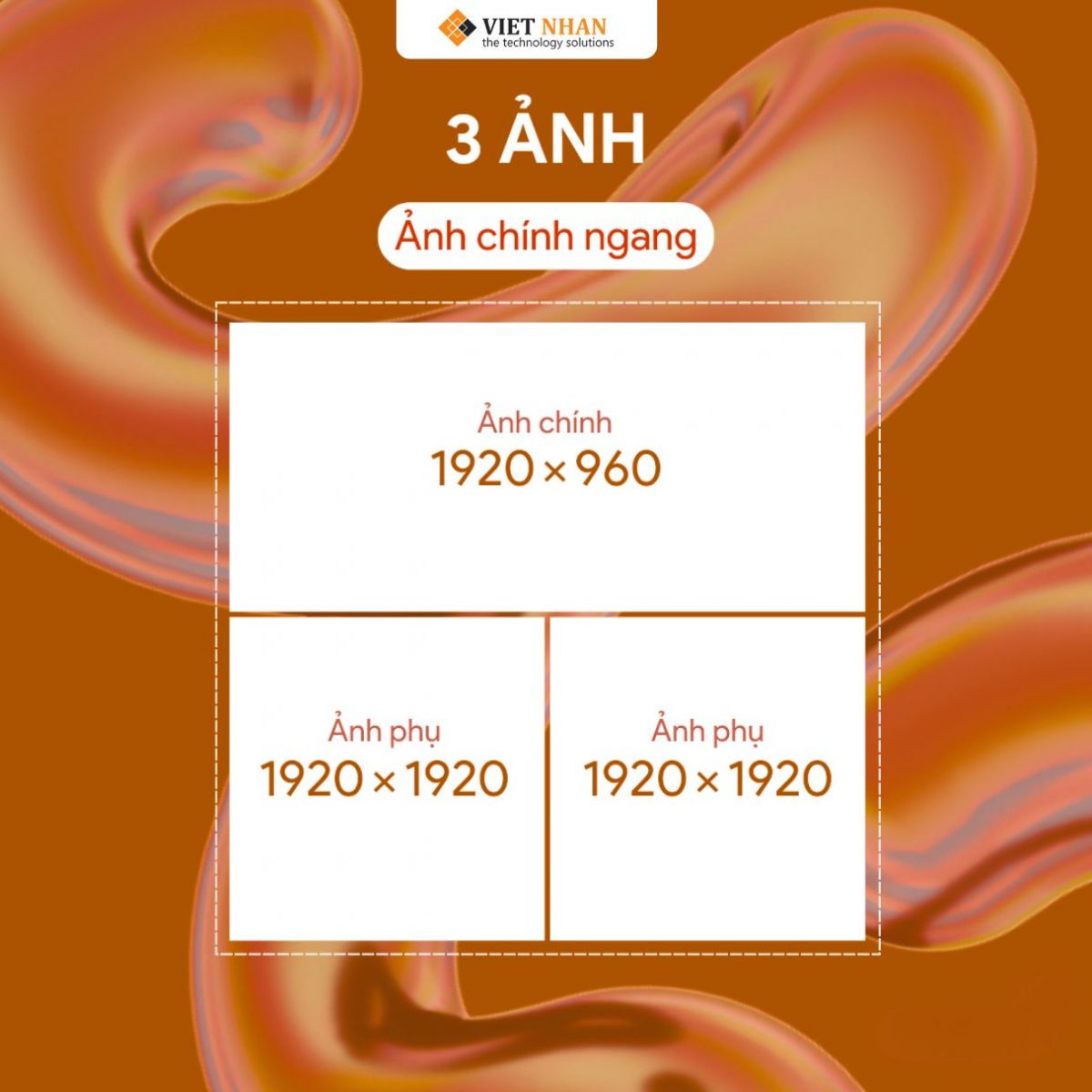 Kích thước bài đăng Facebook 3 ảnh (Ảnh chính ngang)