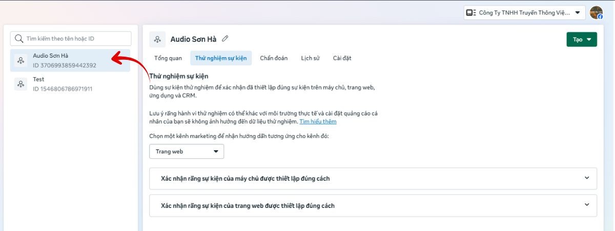 Bước 1: Chọn tập dữ liệu cần thử nghiệm