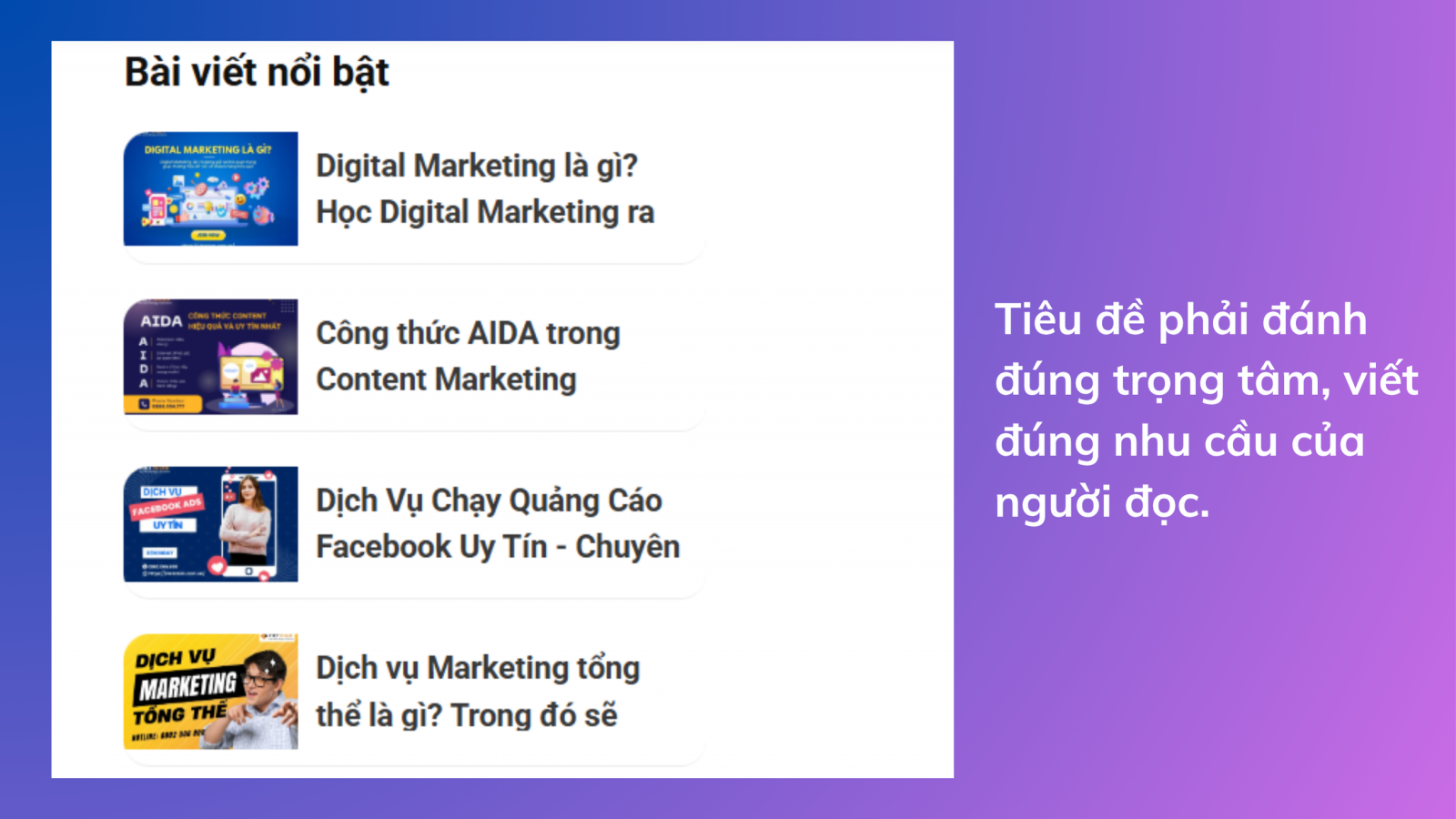 Công thức AIDA trong Content Marketing