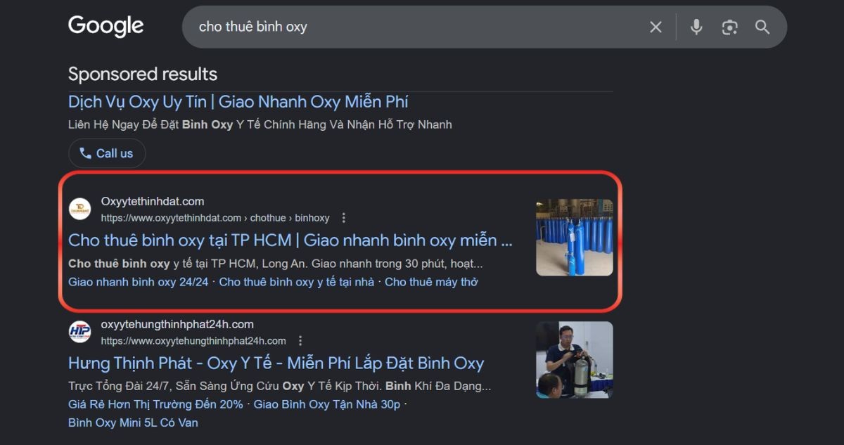 Khách hàng đang triển khai Google Ads tại Việt Nhân với hơn 5 chuyển đổi 1 ngày